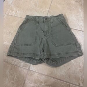 Hollister XXS Green CARGO Shorts